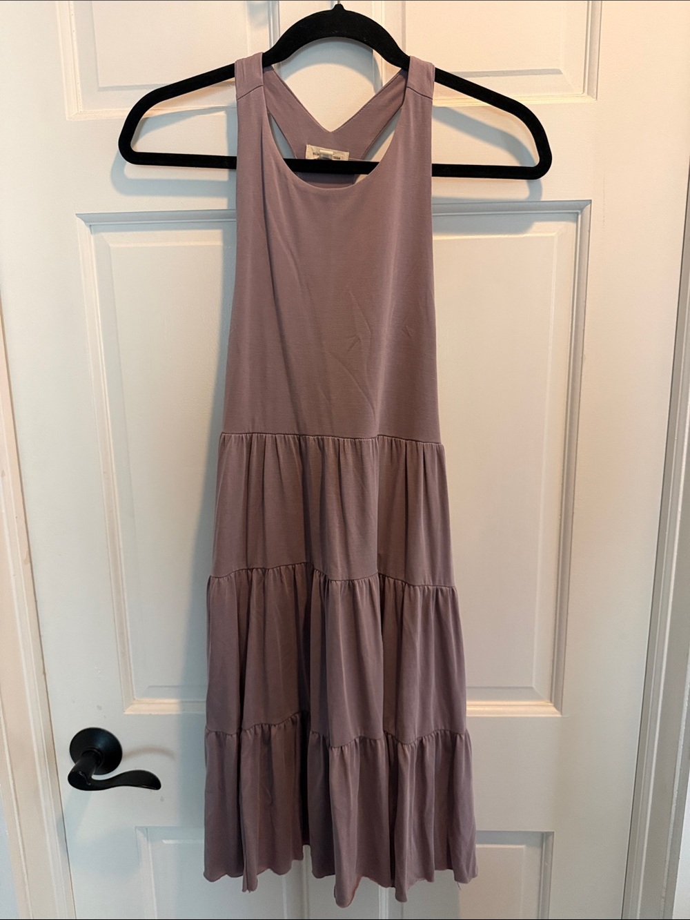 silence + noise Lavender Tiered Racerback Midi Dress